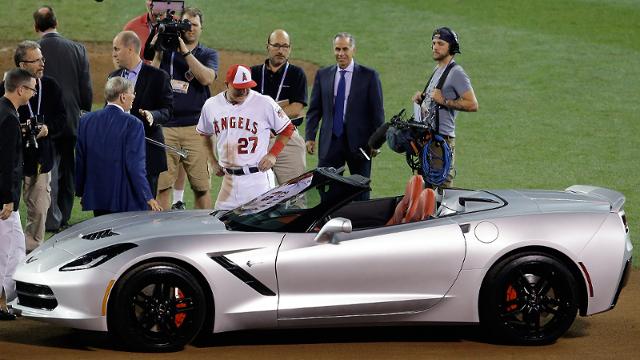 MVP Trout chooses from pair of Chevy vehicles