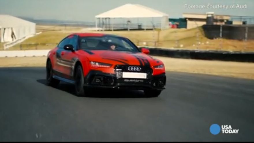 Audi's screaming-hot race car drives itself