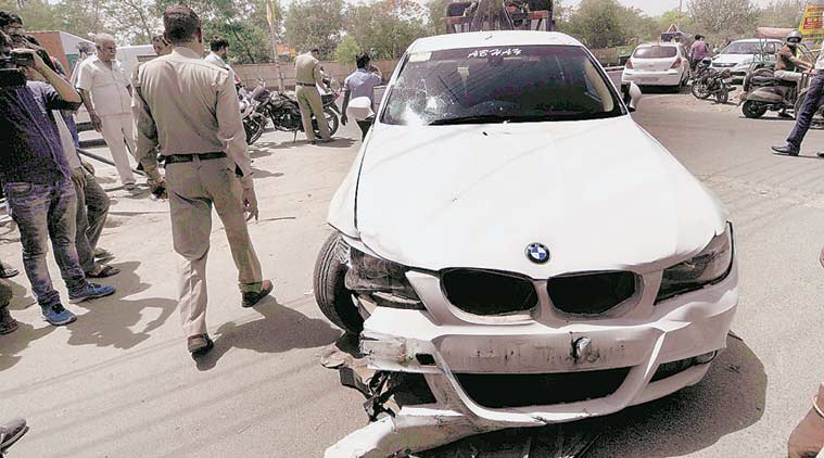 Four injured after speeding BMW rams them near Noida stadium